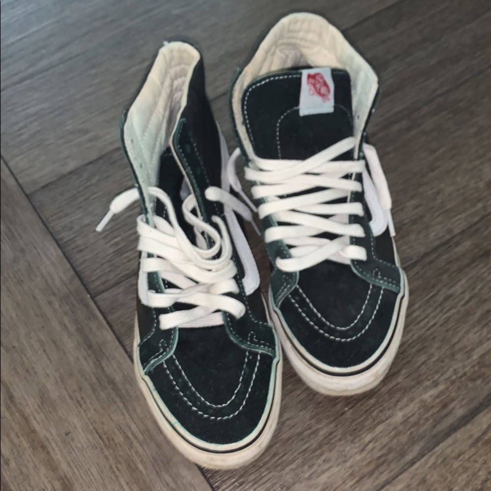 High top black vans!